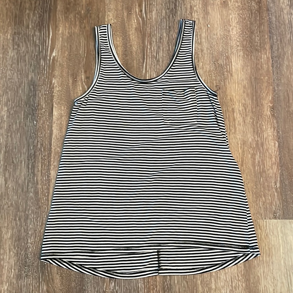 Striped tank top.